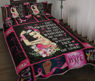 Pink Warrior Quilt Bed Set