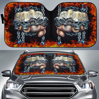 Punch Skull Rings Sun Shades - Universal Fit - designfullprint