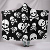 Skull Crossbones Hooded Blanket - designfullprint