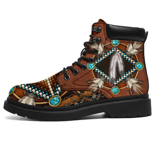 Gift For Native American Gifts for Police Officers Native Pattern All-Season Boots Police Boot HG
