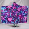 Ultra Soft Wool 3D Skull Hooded Blanket 005 - designfullprint