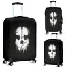 Skull Black & White Luggage Cover - designfullprint