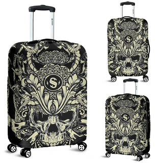 Skull 3D Art Luggage Cover 003 - designfullprint