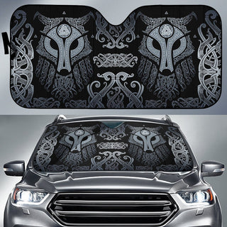 Black Viking Wolf Sun Shades 003 - Universal Fit - designfullprint