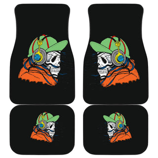 Front and Back Floor Mats - Skull - designfullprint