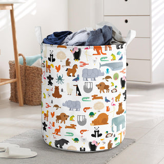 Laundry Basket, Clothes Basket Laundry Hamper, Cute Cartoon Kids Nursery Hamper for Kids Room, Toy Storage, Animal Basket, Animal Gift