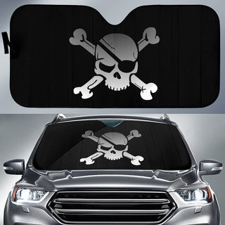 Skull Car Sun Shade - designfullprint