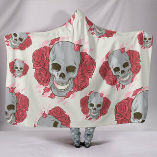 Ultra Soft Wool 3D Skull Hooded Blanket 004 - designfullprint