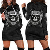 Gift For Butterfly Lover Skull Gift Comma Butterfly Skull Hoodie Dress 005
