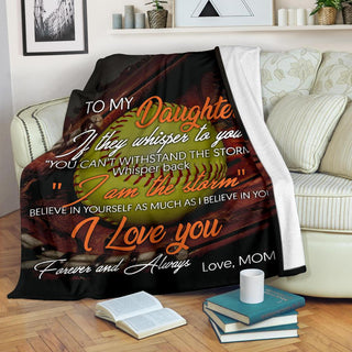Gift For Mom Softball Mom To Daughter Premium Blanket