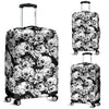 Washable Spandex Skull Print Luggage Cover 002 - designfullprint