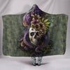 Ultra Soft Wool 3D Skull and Dragon Hooded Blanket 014 - designfullprint