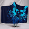 Ultra Soft Wool 3D Skull Hooded Blanket 003 - designfullprint
