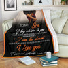 Black Pride Gift For Mom Son and Mom Black American Family Best Sherpa Blanket Mother Day Gift