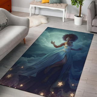 Black Pride Magical Black Area Rug Black By Nature Proud By Choice