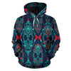 Skull All Over Hoodie - designfullprint