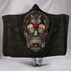 Ultra Soft Wool 3D Skull Hooded Blanket 009 - designfullprint