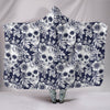 Ultra Soft Wool 3D Skull Hooded Blanket 001 - designfullprint