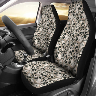 3D Skull Car Seat Covers 003 - designfullprint