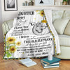 Gift For Elephant Lover Gift For Mom Elephant Sunflower Mom to Daughter Mommy Love Premium Blanket Mother Day Gift