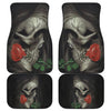 3D Skull design Universal-Fit Car Mat - Sugar Skull Skull and Rose (Set of 04) - designfullprint
