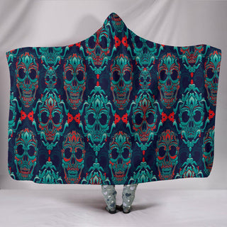 NP Skull Hooded Blanket - designfullprint