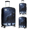 Washable Spandex Wolf and The Moon Print Luggage Cover 002 - designfullprint