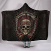 Ultra Soft Wool 3D Skull Hooded Blanket 006 - designfullprint