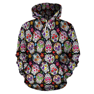 Multi-Colored Skull Hoodies - designfullprint