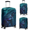 Washable Spandex Galaxy Wolf Print Luggage Cover 004 - designfullprint