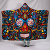 Ultra Soft Wool 3D Skull Hooded Blanket 008 - designfullprint