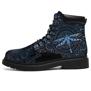 Dragonfly Gift Blue Dragonfly Mandala Boot HG