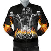 Ride or Die Mens Bomber Jacket - designfullprint