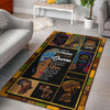 Black Pride Black Golden Area Rug Black Proud And Educated Black Pride