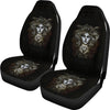 Universal Fit Polyester Fabric 3D Skull Car Seat Cover Set 006 - designfullprint