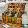 African American Blanket Black Woman African Culture  Black History Month Sherpa Blanket HG