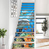 Gift For Dolphins Lover Dolphins Under The Beautiful Ocean Stairs Stickers Set HG