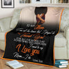 Black Pride Gift For Mom Son to Mom Black Premium Blanket