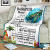 Gift For Turtle Lover Gift For Mom Turtle Mom To Daughter Premium Blanket Mother Day Gift