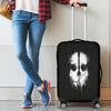Skull Black & White Luggage Cover - designfullprint