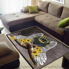 Black Pride Sunflower Angel Black Queen Rug LN Black And Proud Rug