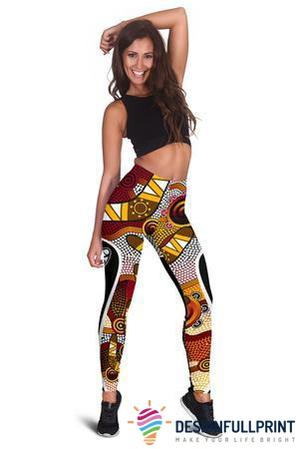 Aboriginal Dot Painting Lizard Tight Pants Legging HG