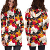 Floral Skull Hoodie Dress 003 - designfullprint