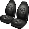 Universal-fit Polyester Fabric 3D Skull Car Seat Cover Set 011 - designfullprint