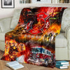Firefighter We Face What You Fear Blanket Blanket HG