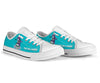 Skull Gift Teal and Purple Suicide Awareness Sugar Skull Fight Like A Warrior Shoes
