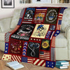 Gifts for Police Officers Gift For Mom BLANKET - Police Mom Strong