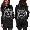 Gift For Butterfly Lover Skull Gift Comma Butterfly Skull Hoodie Dress 005