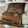 Grandma to grandson Baseball Premium Fleece Blanket