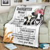 Gift For Mom Mom to Daughter Farm Cow Premium Blanket Gift For Farmer